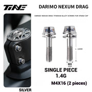 TiNE Titanium Alloy Screws for DARIMO Nexum Drag Integrated Handlebar – M4×16 Stem Bolts (8 Colors)