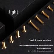S-PARTS M6 Countersunk Titanium Bolts — 12–70mm — Road Bike