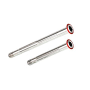Chaser Ultralight Titanium Thru Axle Set for GIANT TCR & Propel — TC11 — Red - Front 116mm + Rear 161mm (37g per set)