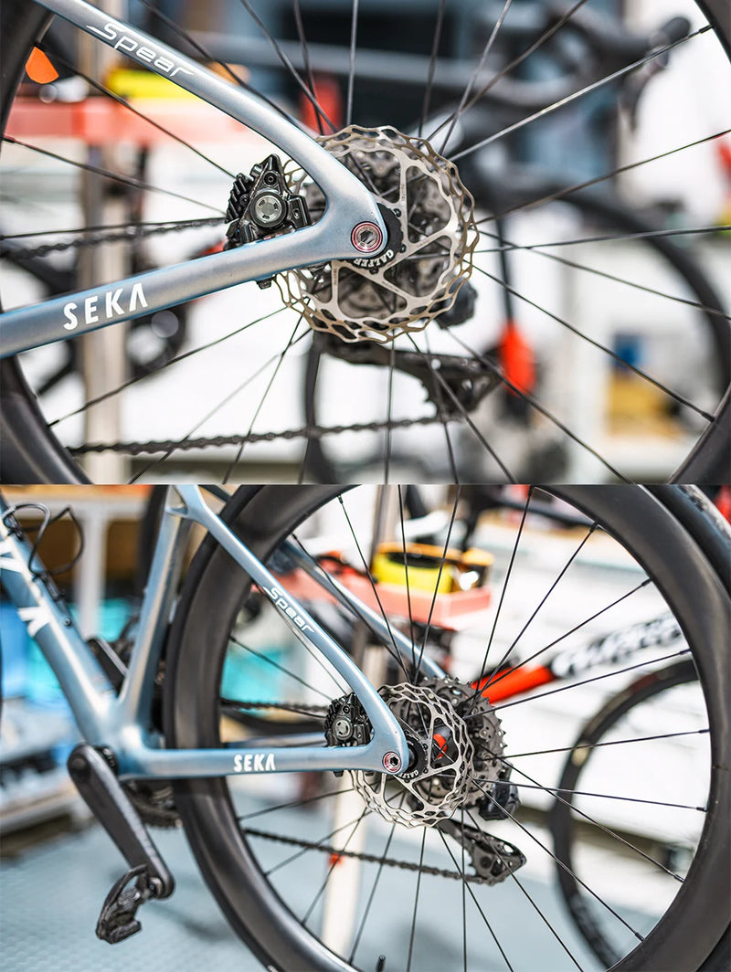 Chaser Ultralight Titanium Thru Axle Set — For SEKA Spear & Exceed Road Bikes (34g)