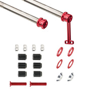 Ultralight Titanium Alloy Concealed Quick-Release Thru-Axle for Road — Red