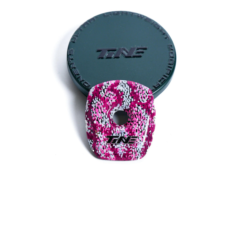TiNE Carbon Fiber ROVAL Headset Cap — Hand-Painted Designs — Sakura Sky