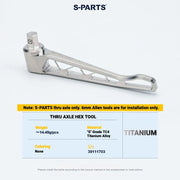 S-PARTS Titanium Thru Axle Kit for Colnago Road Bikes — TC4 Lightweight CNC Wheel — Titanium Thru Axle Tool(Sold Separately）