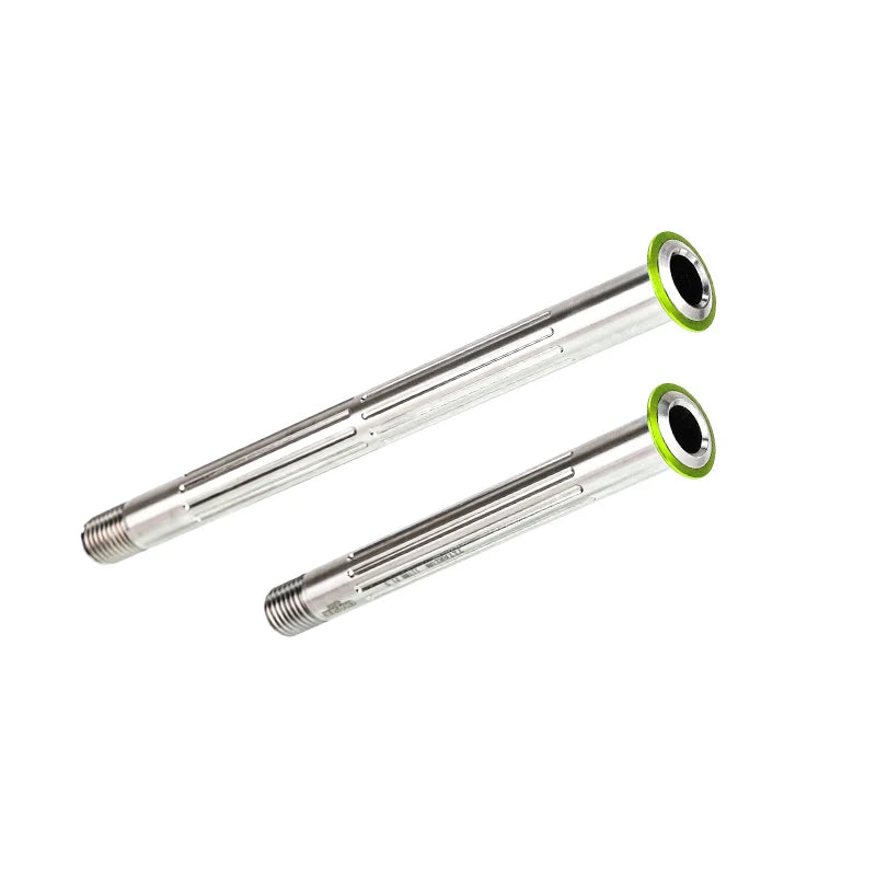Chaser Ultralight Titanium Thru Axle Set for GIANT TCR & Propel — TC11 — Green - Front 116mm + Rear 161mm (37g per set)