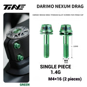 TiNE Titanium Alloy Screws for DARIMO Nexum Drag Integrated Handlebar – M4×16 Stem Bolts (8 Colors) — Green