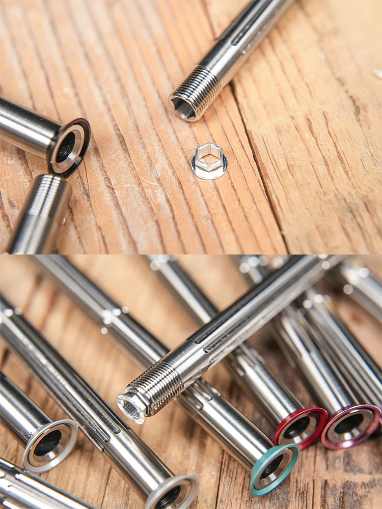 Ultra-Light 39g Titanium Thru Axle for Trek Madone Gen 8 — RSL SLR Gen 8 Aero-Compatible