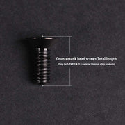S-PARTS M6 Countersunk Titanium Bolts — 12–70mm — Road Bike