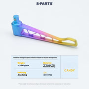 S-PARTS Titanium Thru Axle Kit for CANYON CFR (Front + Rear, Tool-Free — Titanium Thru-Axle Quick Release Lever / Candy