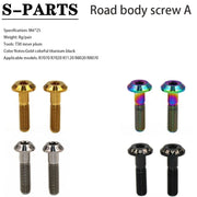 S-PARTS Titanium Derailleur Body Bolts — Shimano R9170 / R8070 / M9000 / M8100 — R8070 Series Road Body Screw A×2