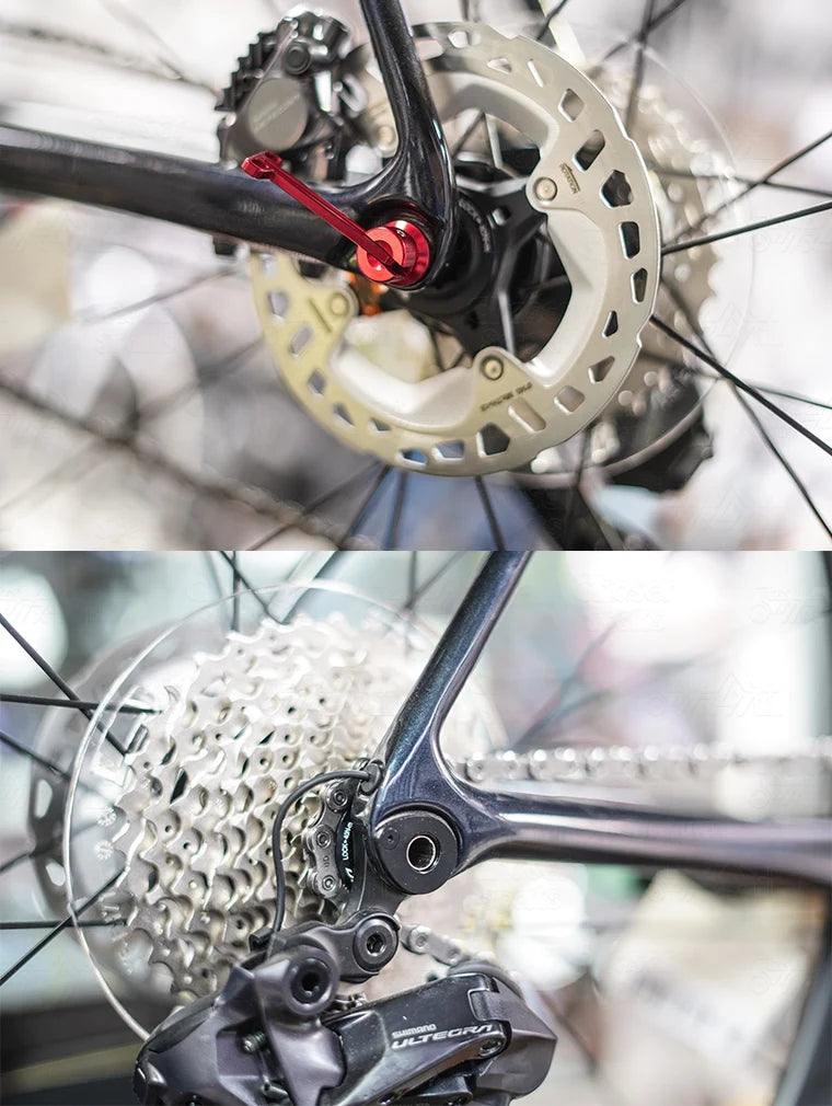 CHASER 12mm Ultralight Titanium Hidden Quick-Release Thru Axle Set for Giant / Liv Road Bikes (TCR, Propel, Defy Series)