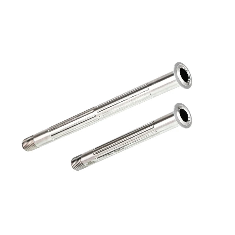 Chaser Ultralight Titanium Thru Axle Set for GIANT TCR & Propel — TC11 — Silver - Front 116mm + Rear 161mm (37g per set)