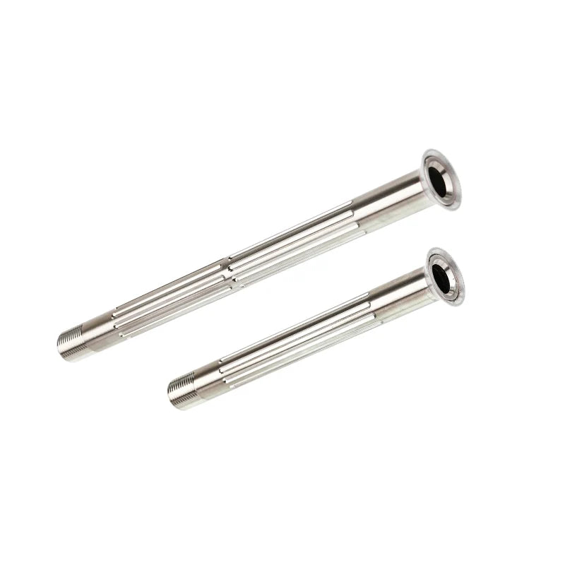Ultra-Light Titanium Thru-Axle Set for Road Bikes — Compatible with Specialized/Roubaix/Tarmac SL6/SL7/SL8/SL9/Crux — Silver