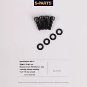 S-PARTS M6 Titanium Step Washer — Shimano / SRAM / Magura / Avid Disc Brakes — Black