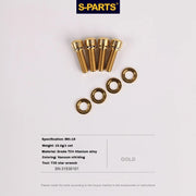 S-PARTS M6 Titanium Step Washer — Shimano / SRAM / Magura / Avid Disc Brakes — Gold