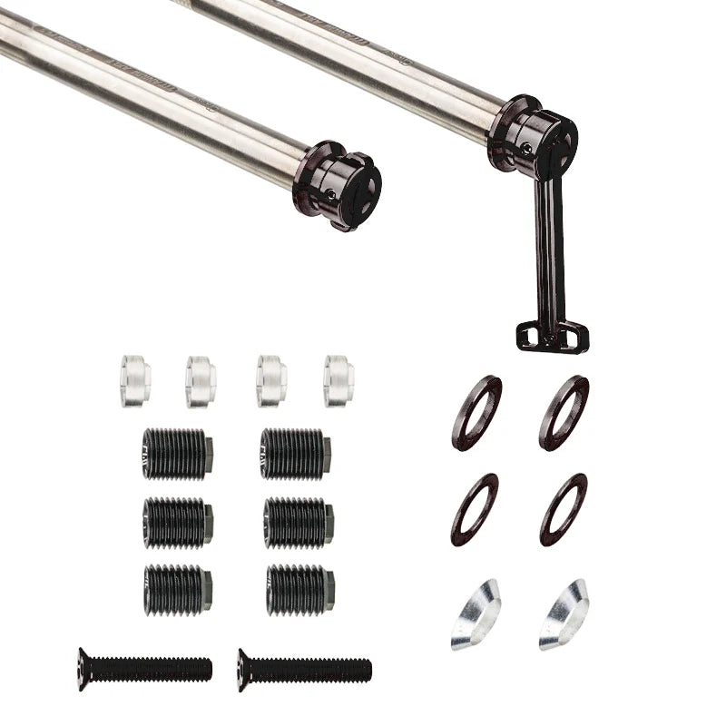 Ultralight Titanium Alloy Concealed Quick-Release Thru-Axle for Road — Black