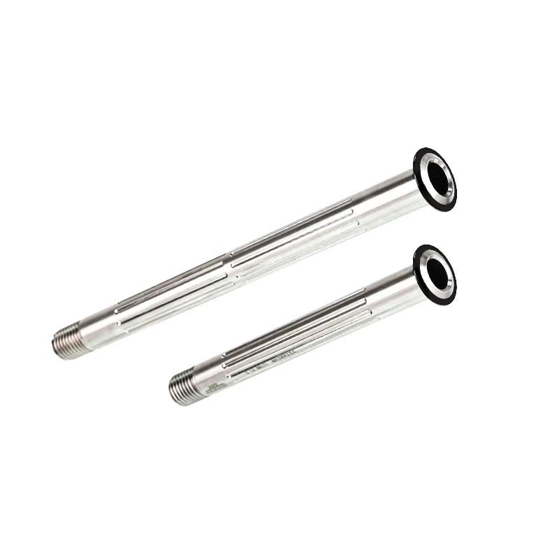 Chaser Ultralight Titanium Thru Axle Set for GIANT TCR & Propel — TC11 — Black - Front 116mm + Rear 161mm (37g per set)