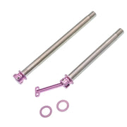 CHASER 12mm Titanium Thru Axle Set for Trek Madone Gen6 / Gen7 — Madone Gen6/Gen7 – 118 mm / 165 mm – 66.5 g / pair / Pink