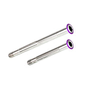 Chaser Ultralight Titanium Thru Axle Set for GIANT TCR & Propel — TC11 — Purple - Front 116mm + Rear 161mm (37g per set)