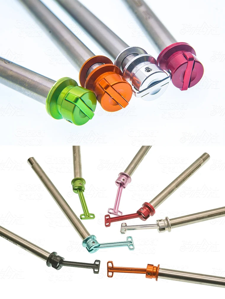 CHASER 12mm Ultralight Titanium Hidden Quick-Release Thru Axle Set for Giant / Liv Road Bikes (TCR, Propel, Defy Series)
