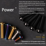 S-PARTS A3 D15 M6 Umbrella Head Titanium Bolts — 8–40mm