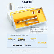 S-PARTS Titanium Thru Axle Kit for CANYON CFR (Front + Rear, Tool-Free Design) – — Titanium Thru Axle Set for CANYON CFR