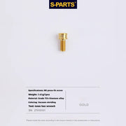 S-PARTS Titanium Cable Tension Bolts — M5/M6 — Derailleur & Brake