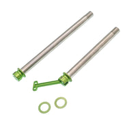 CHASER 12mm Titanium Thru Axle Set for Trek Madone Gen6 / Gen7 — Madone Gen6/Gen7 – 118 mm / 165 mm – 66.5 g / pair / Green