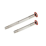 Ultra-Light 39g Titanium Thru Axle for Trek Madone Gen 8 — RSL SLR Gen 8 Aero-Compatible — Red