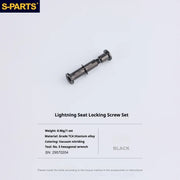 S-PARTS TC4 Titanium Seatpost Clamp Bolt — Specialized SL6 / SL7 / SL8 / SL9 / Venge — Seat Cushion Locking Screw Set / Black
