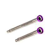 Chaser Ultralight Titanium Thru Axle Set — For SEKA Spear & Exceed Road Bikes (34g) — Spear Compatible / Purple