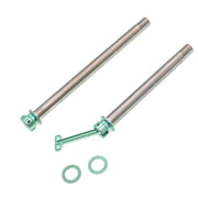 CHASER 12mm Titanium Thru Axle Set for Trek Madone Gen6 / Gen7 — Madone Gen6/Gen7 – 118 mm / 165 mm – 66.5 g / pair / Cyan