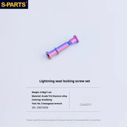 S-PARTS TC4 Titanium Seatpost Clamp Bolt — Specialized SL6 / SL7 / SL8 / SL9 / Venge — Seat Cushion Locking Screw Set / Candy
