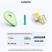 S-PARTS Pinarello 3DAM 3D-Printed Titanium Integrated Stem Cap, compatible with Pinarello Dogma F12 and — JAGUAR Green Gold