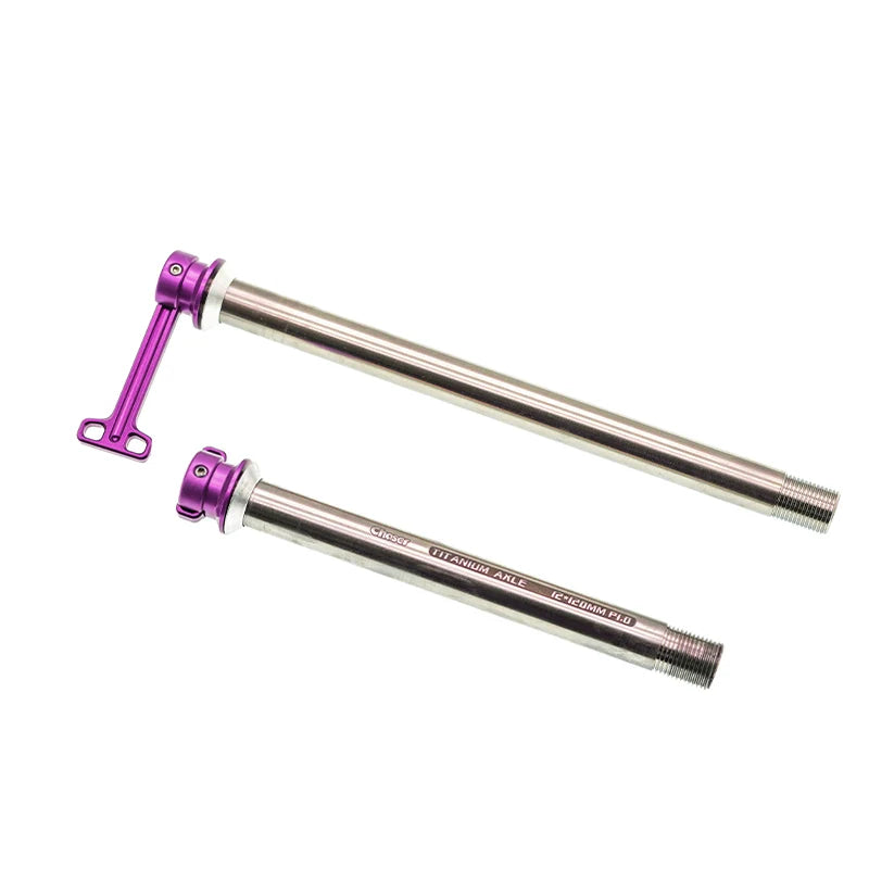 12mm Ultralight Titanium Alloy Concealed Quick-Release Thru-Axle for Sworks Specialized SL9/SL8/SL7/SL6 — Purple