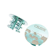 CNC Aluminum Titanium Handlebar End Plugs — 4.2g Road MTB Folding Bike Compatible — Sky Blue Cat Pair 4.2g