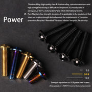 S-PARTS A3 D13 M6 Umbrella Head Titanium Bolts — 8–45mm
