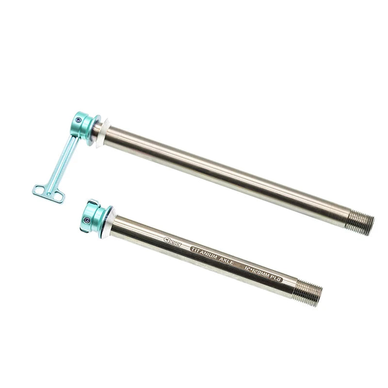 12mm Ultralight Titanium Alloy Concealed Quick-Release Thru-Axle for Sworks Specialized SL9/SL8/SL7/SL6 — Cyan