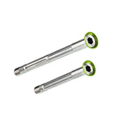 Chaser Ultralight Titanium Thru Axle Set — For SEKA Spear & Exceed Road Bikes (34g) — Exceed Compatible / Green