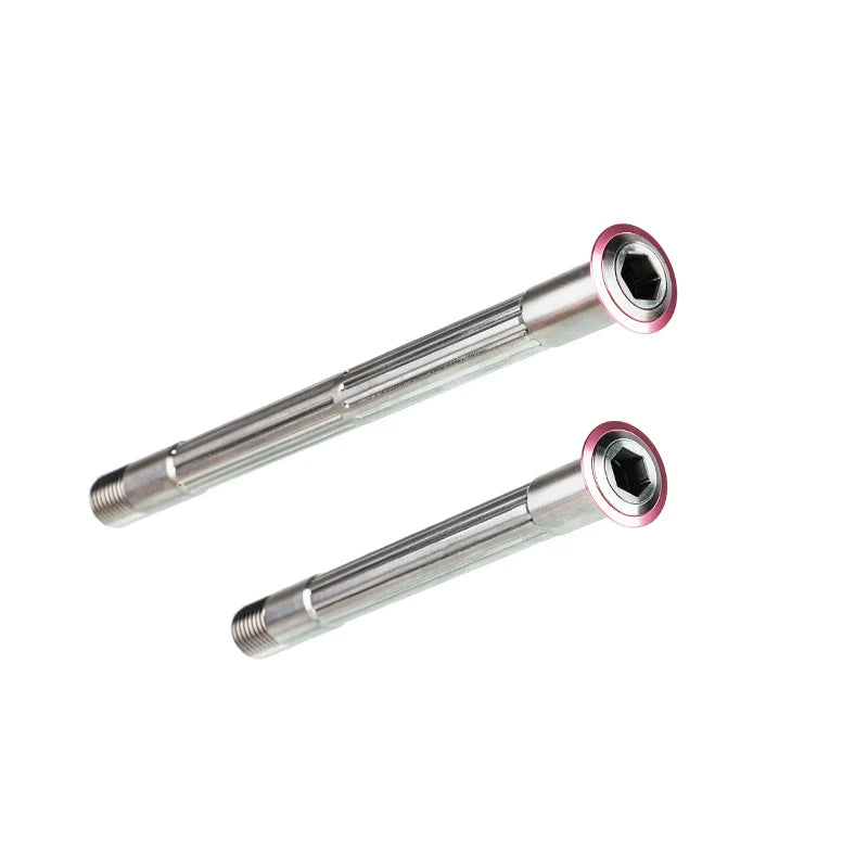 Chaser Pinarello DOGMA F Titanium Thru Axle Set – Ultra-Light 34g CNC Axles — Pink