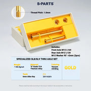 S-PARTS Titanium Quick Release Thru Axle for Specialized Road Bikes — Lightweight TC4 Titanium Upgrade — Standard SL / Gold