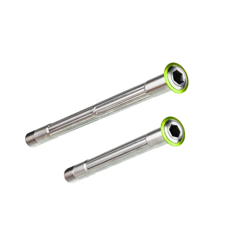 Chaser Pinarello DOGMA F Titanium Thru Axle Set – Ultra-Light 34g CNC Axles — Green