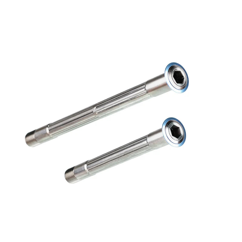 Chaser Pinarello DOGMA F Titanium Thru Axle Set – Ultra-Light 34g CNC Axles — Blue