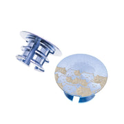 CNC Aluminum Titanium Handlebar End Plugs — 4.2g Road MTB Folding Bike Compatible — Royal Blue Cat Pair 4.2g