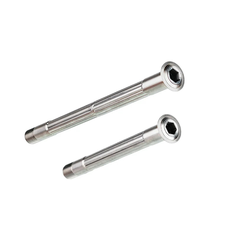 Chaser Pinarello DOGMA F Titanium Thru Axle Set – Ultra-Light 34g CNC Axles — Silver