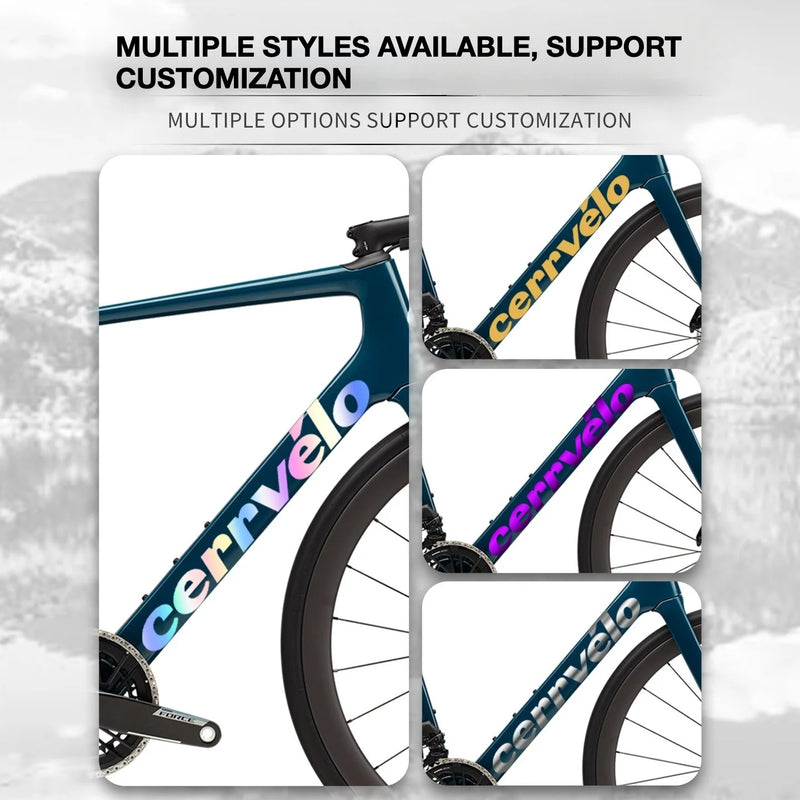 2026 Cervélo Caledonia Frame Logo Decals | Waterproof OEM-Style Kit - Detail 4