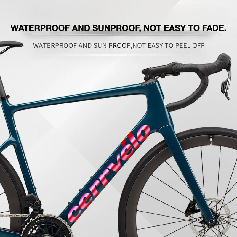 2026 Cervélo Caledonia Frame Logo Decals | Waterproof OEM-Style Kit - Detail 5