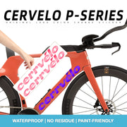 2026 Cervélo P-Series TT Frame Logo Decals | Waterproof OEM-Style Kit