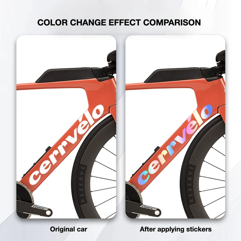 2026 Cervélo P-Series TT Frame Logo Decals | Waterproof OEM-Style Kit - Detail 2