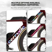 2026 Cervélo P5 TT Triathlon Frame Logo Decals | Waterproof Overlay Kit - Detail 4