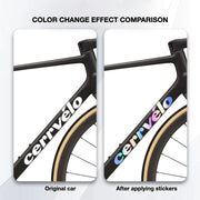 2026 Cervélo R5 Road Bike Frame Logo Decals | Waterproof Overlay Kit - Detail 2